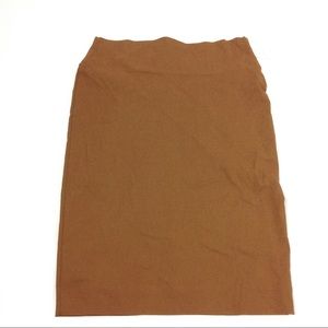 New Elle Couture Women's Pencil Brown Skirt 12
